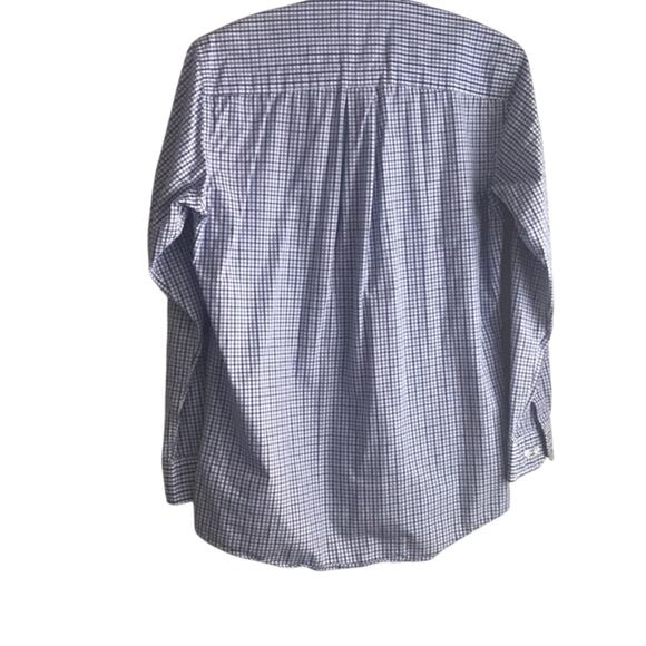 Club room men's button down shirt plaid dress fitted easy care 15 - Picture 5 of 12